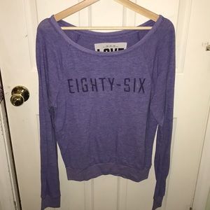 Victoria's Secret PINK purple crewneck